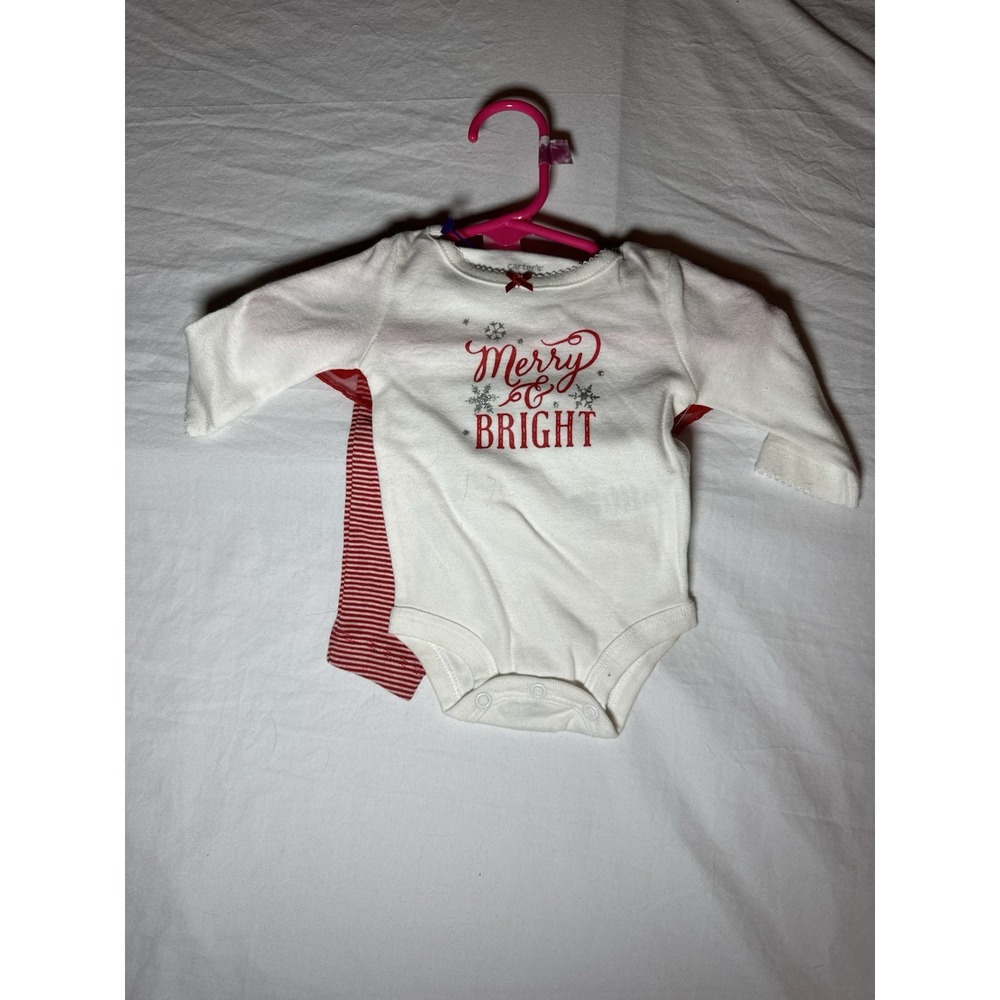 Infant Girls Merry And Bright One piece Outfit Newborn